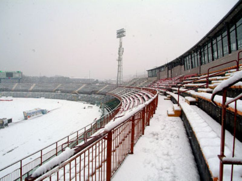 Stadio Adriatico innevato, foto 1