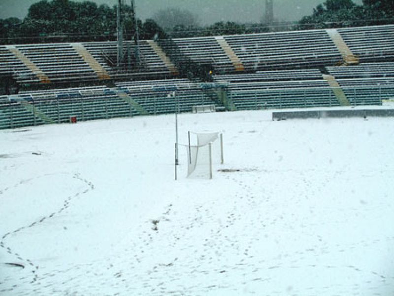 Stadio Adriatico innevato, foto 2