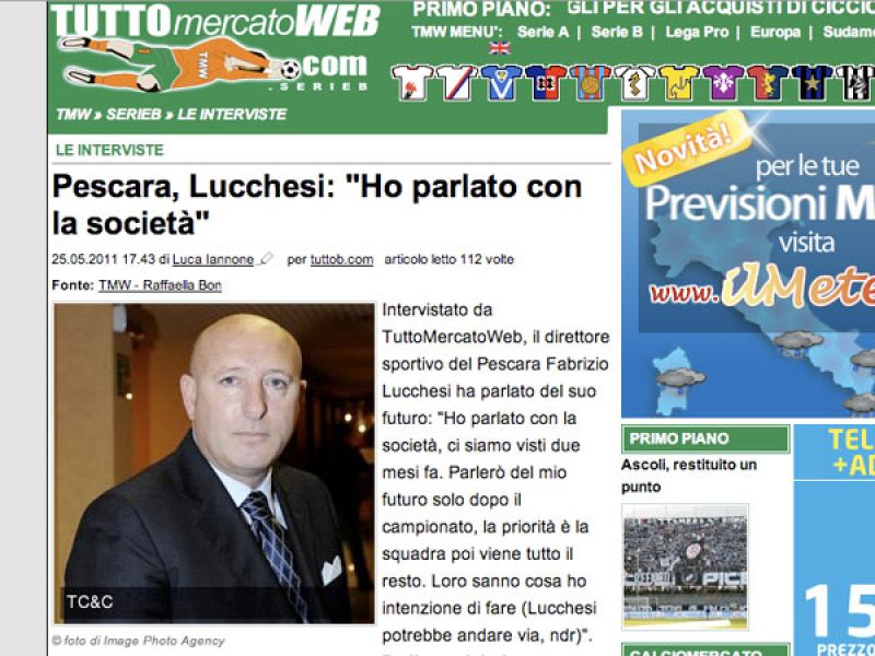 Intervista al dg Lucchesi da tutto mercato web, foto 1
