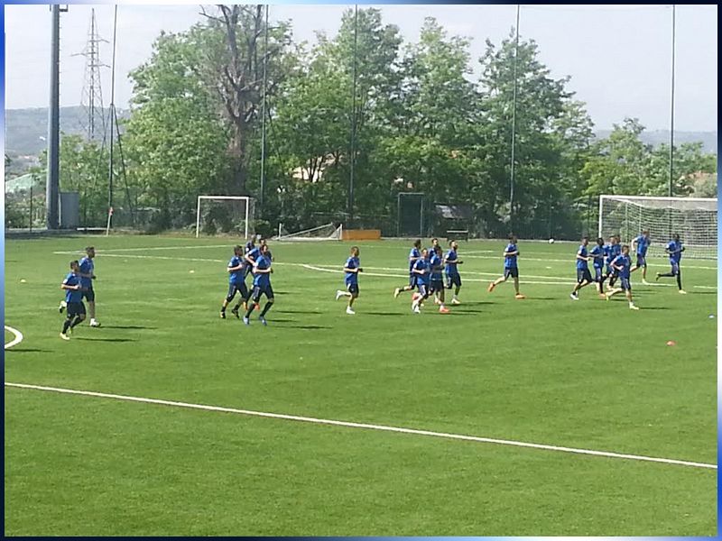 Rifinitura prima della gara contro il Modena, foto 1