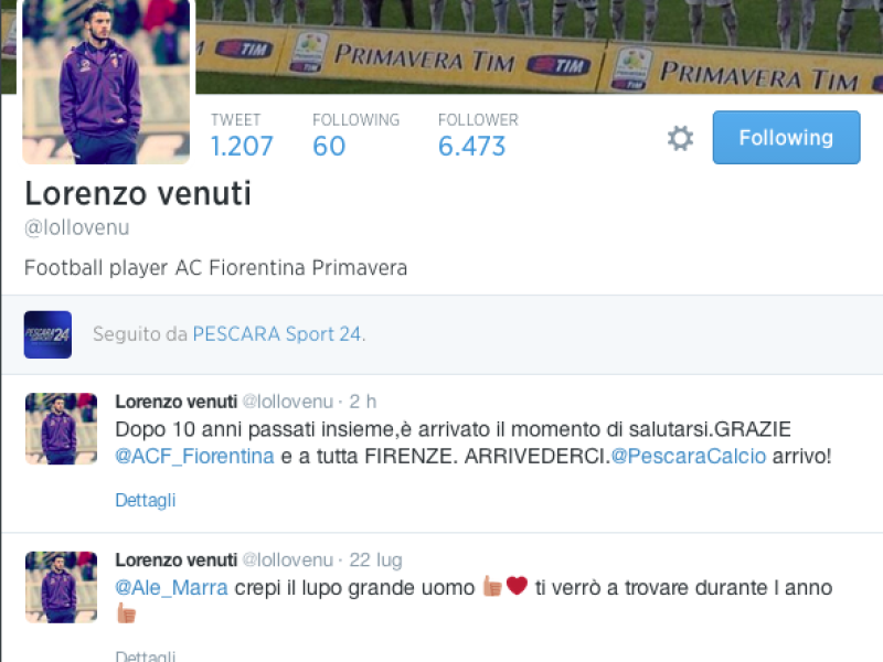 Arriva Lorenzo Venuti. Mesa entra in società , foto 1