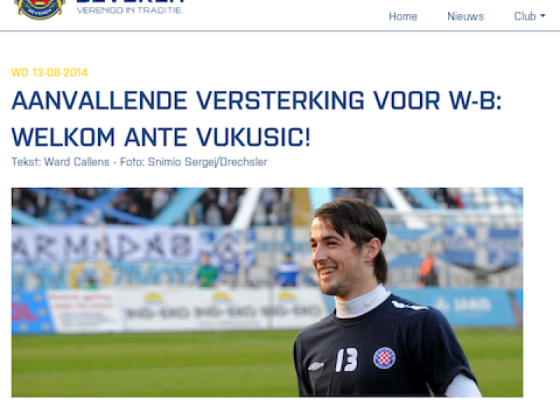 UFFICIALE: Vukusic al Beveren, foto 1