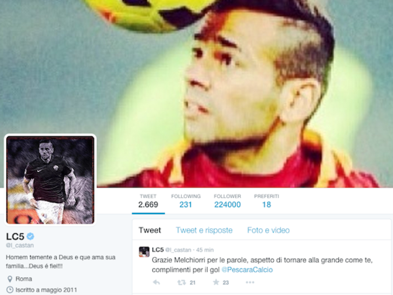 Melchiorri, un tifoso in più: Leandro Castan, foto 1