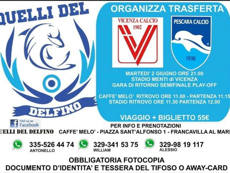 Info utili per la trasferta di Vicenza, foto 2