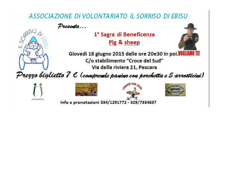 1a sagra di beneficenza ''Pig & Sheep'', foto 1