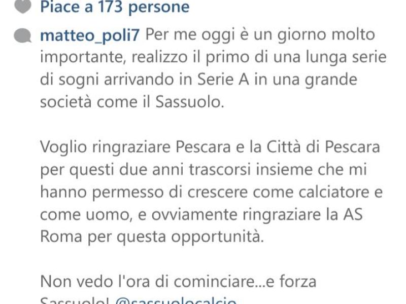 Politano: ''Pescara mi ha fatto crescere come uomo'', foto 2