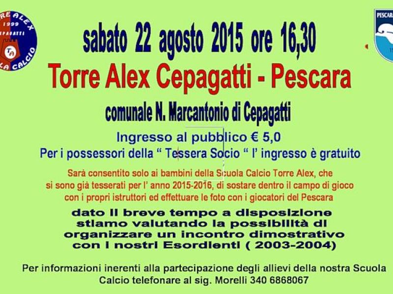 Amichevole con la Torre Alex a pagamento, foto 1