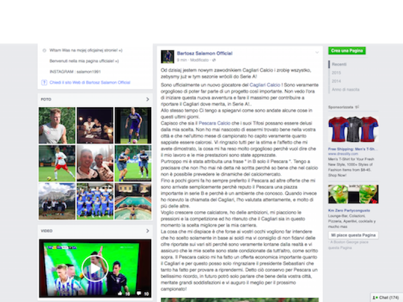 FLASH 15.00 - SALAMON: ''IN B SOLO PESCARA? MAI DETTO'', foto 2