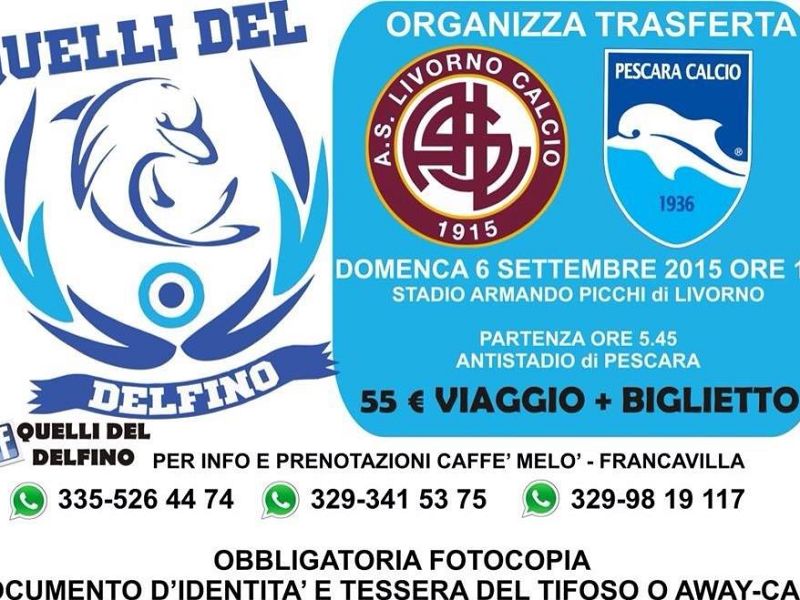 Info trasferta Livorno, foto 1