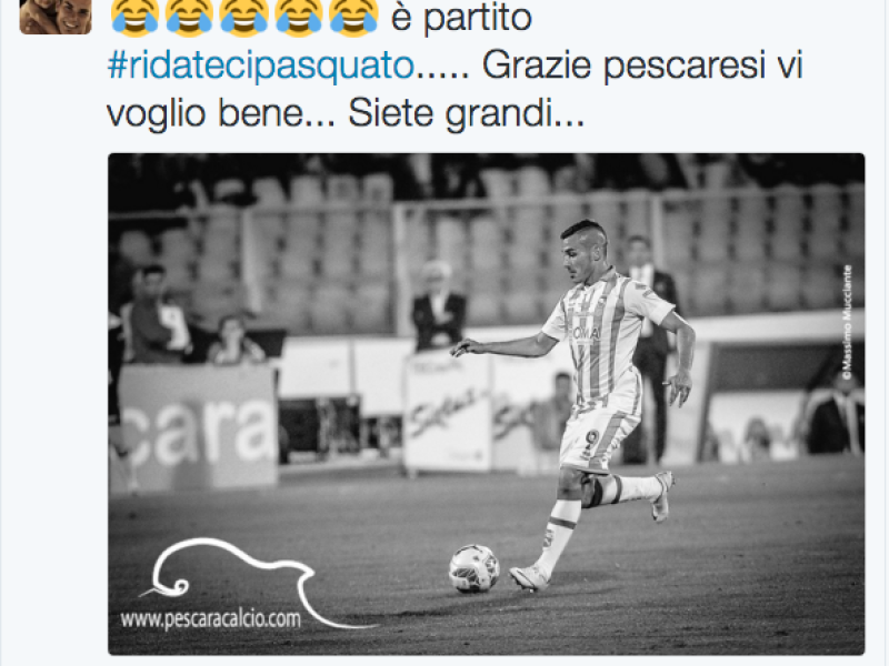 E Pasquato ringrazia per l'hashtag, foto 1