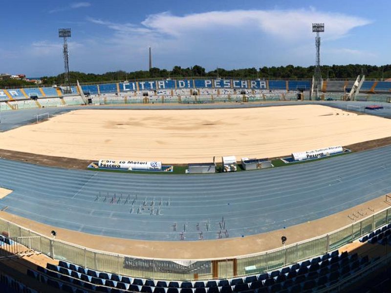 Stadio Adriatico, proseguono i lavori, foto 1
