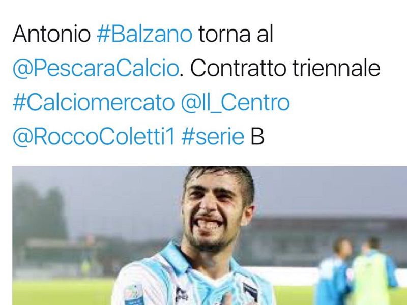 Balzano torna a Pescara, foto 1