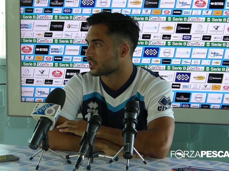 Le prime parole di Baez da calciatore del Pescara, foto 1