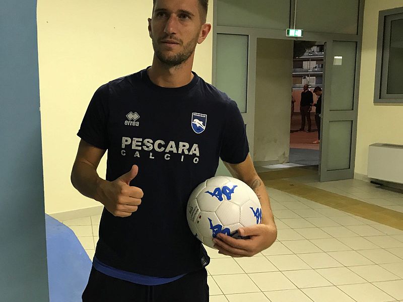 91' Pescara-Frosinone 3-3, Pettinari: ''Non sono contento della tripletta'', foto 1