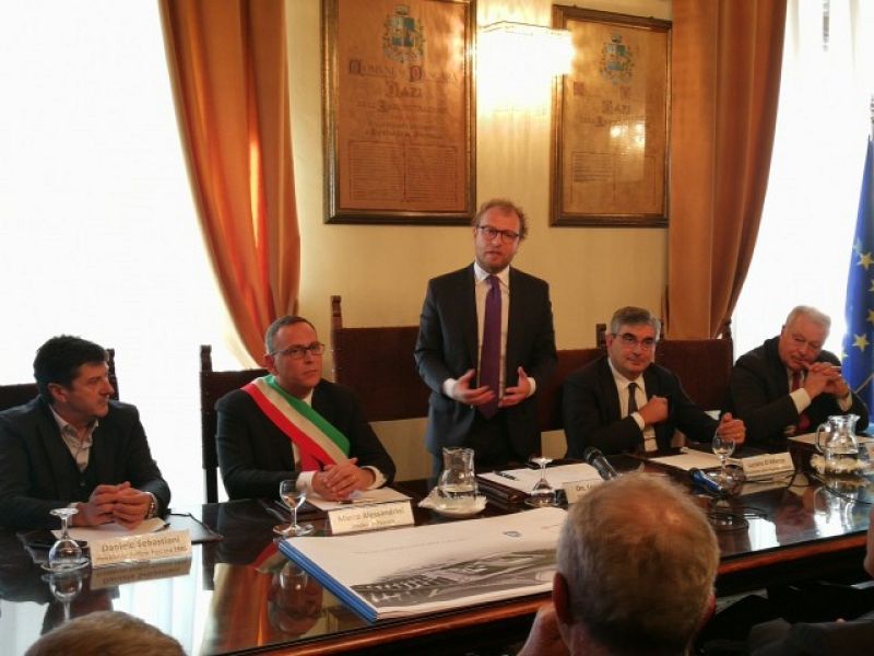 Nuovo stadio, incontro col Ministro Lotti, foto 1