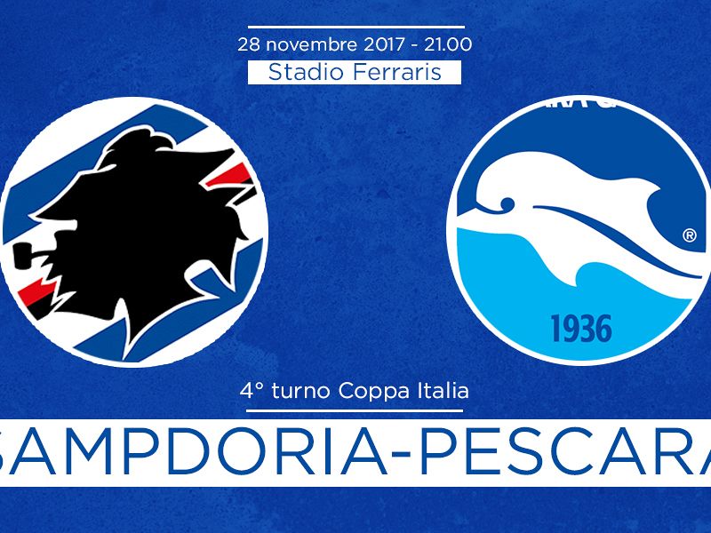 Sampdoria-Pescara, quarto turno di Coppa Italia, foto 1