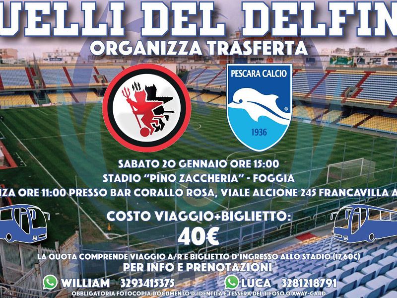 In trasferta a Foggia con Quelli del Delfino, foto 1