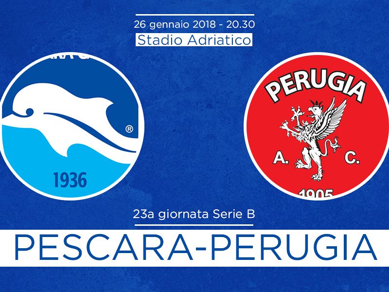 Pescara-Perugia, la presentazione della partita, foto 1