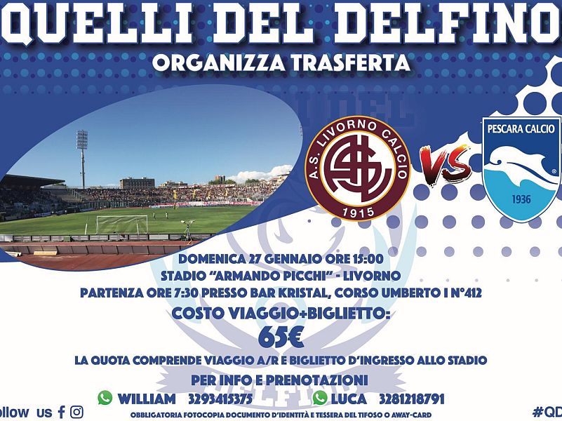 Trasferta di Livorno con Quelli del Delfino, foto 1