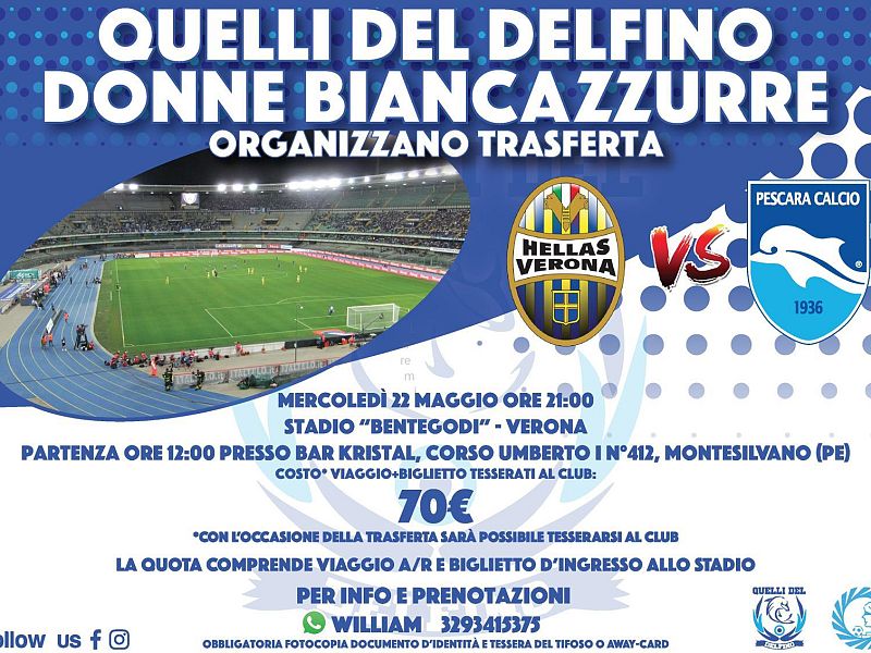 Verona-Pescara con Quelli Del Delfino e Donne Biancazzurre, foto 1