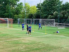 Primo allenamento Zauri