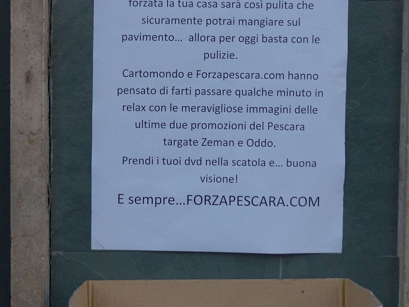 L'iniziativa di ForzaPescara.com e Cartomondo, foto 1