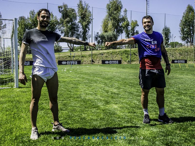 Timida ripresa degli allenamenti dei biancazzurri, foto 1