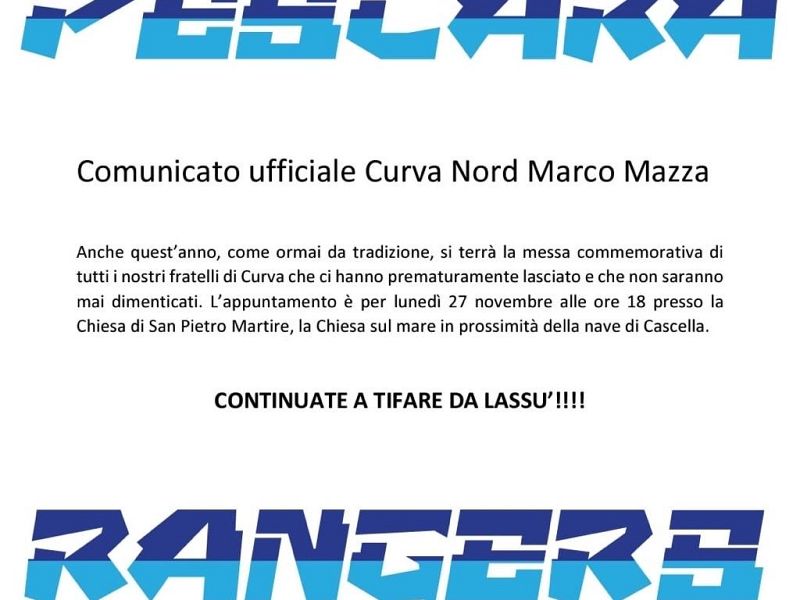 Comunicato ufficiale Curva Nord Marco Mazza, foto 1