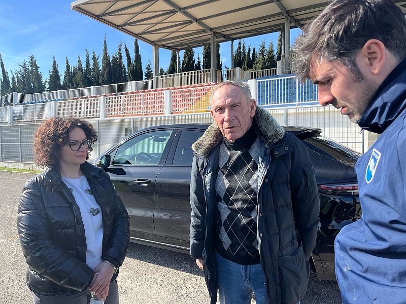 Zeman a Silvi per il saluto alla squadra, foto 1