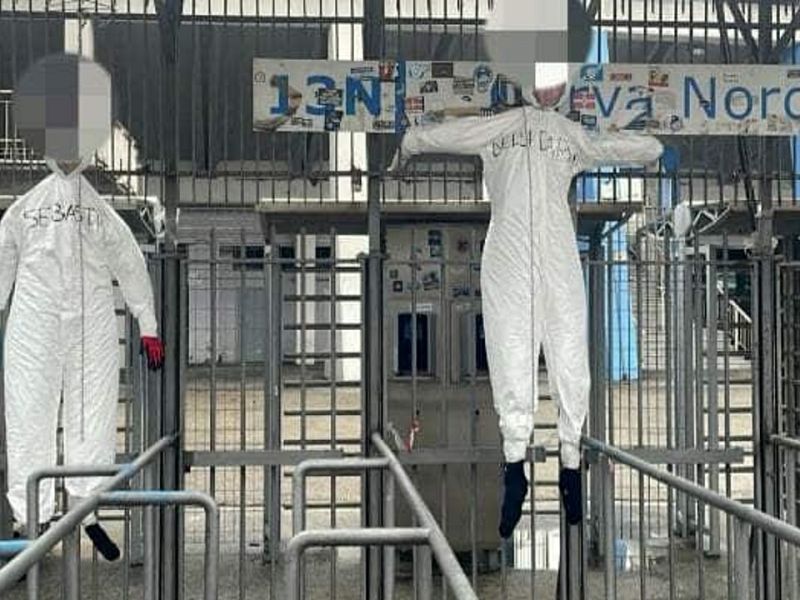 Fantocci contro Sebastiani e Delli Carri, denunciati due giovani del tifo organizzato, foto 1