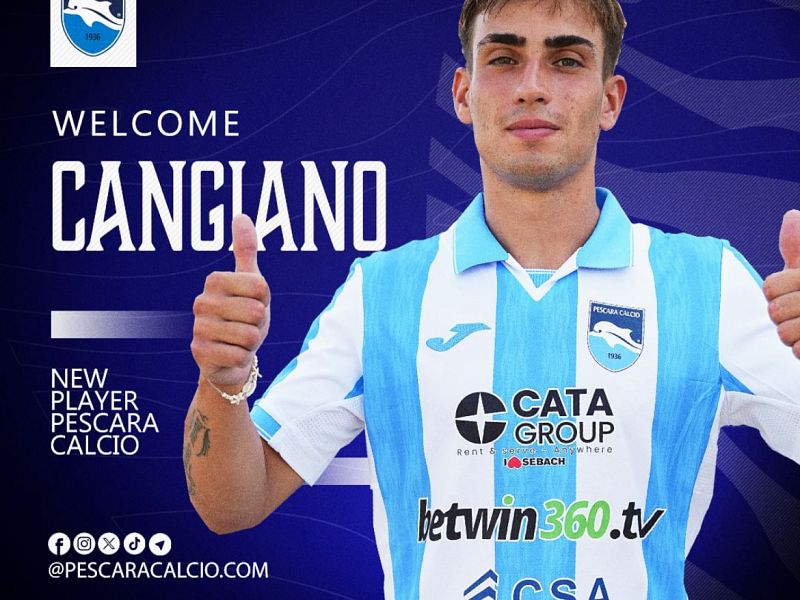 Ufficiale: Cangiano è un calciatore del Pescara, foto 1