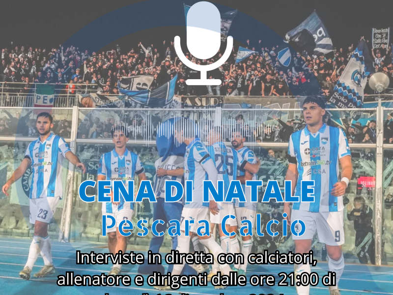 Festa di Natale del Pescara, interviste in diretta sulla nostra pagina Facebook, foto 1