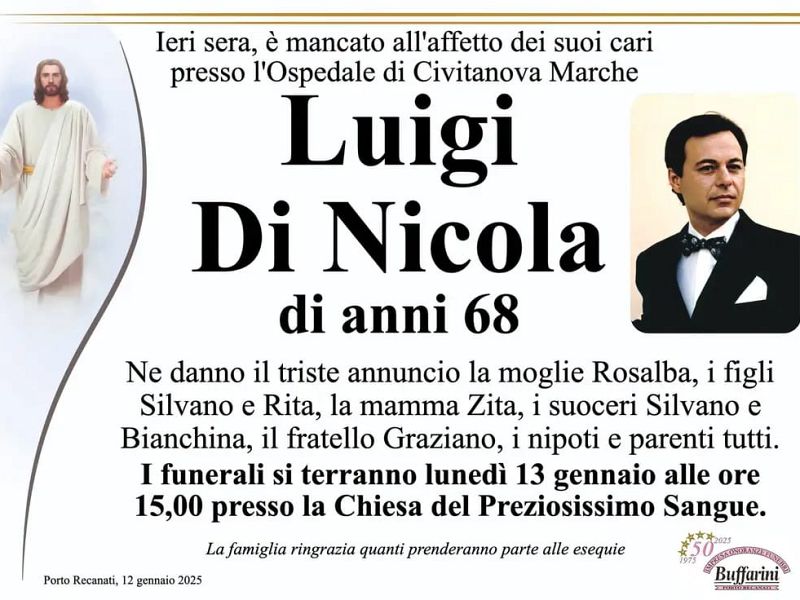 Lutto in casa Di Nicola, foto 1