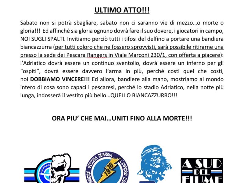 Comunicato ufficiale Curva Nord Marco Mazza, foto 1