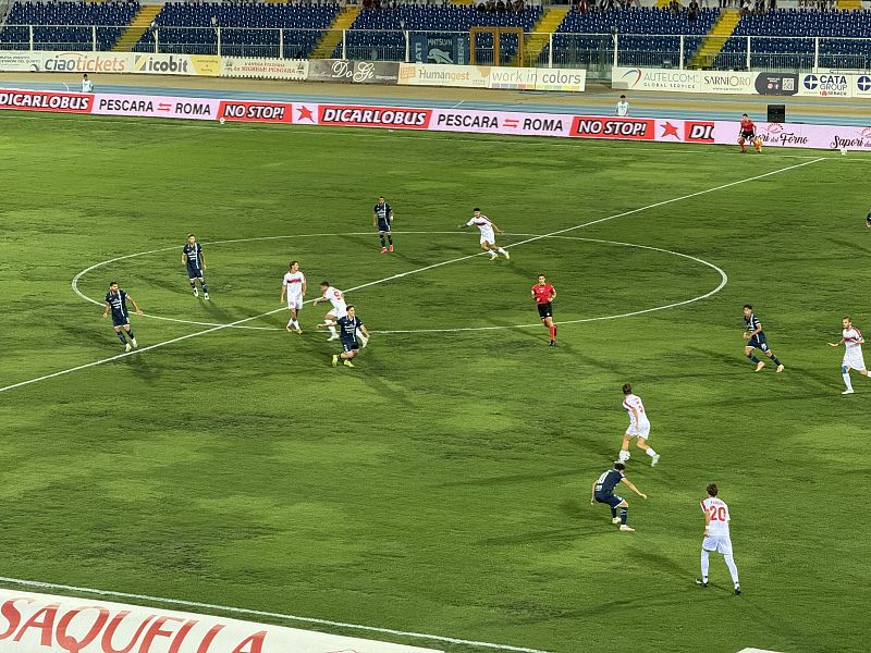 Vittoria e passaggio del turno di Coppa Italia: Pescara-Rimini 1-0, foto 1