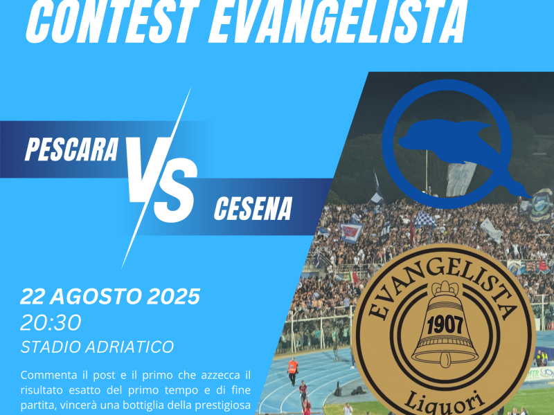 Pescara, pronostici e gusto: torna la sinergia tra forzapescara.com ed EVANGELISTA Liquori, foto 1