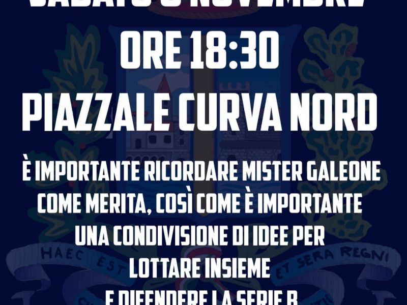 Comunicato ufficiale Curva Nord per Galeone, foto 1