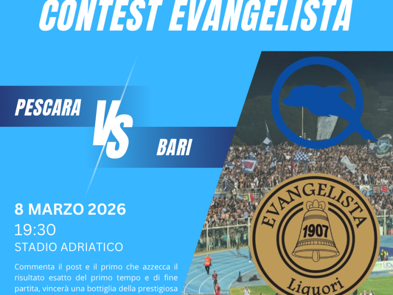 Pescara, pronostici e gusto: torna la sinergia tra forzapescara.com ed EVANGELISTA Liquori, foto 1