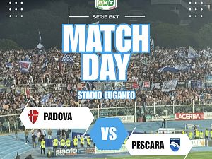 Padova-Pescara 0-0 fine primo tempo