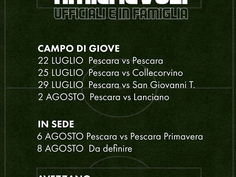 Definite le amichevoli precampionato: ecco il programma dell’estate biancazzurra, foto 1