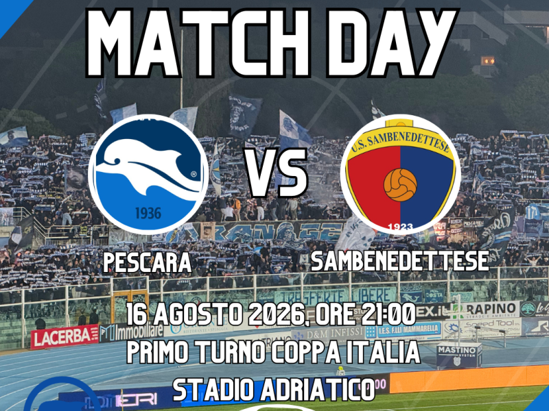 Pescara-Sambenedettese 0-1 fine primo tempo, foto 1