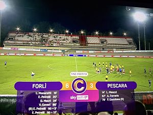 Forlì-Pescara 6-3 FINALE